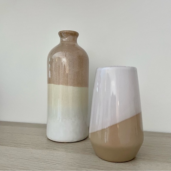 Set of 2 vases boho home decor - Picture 2 of 4